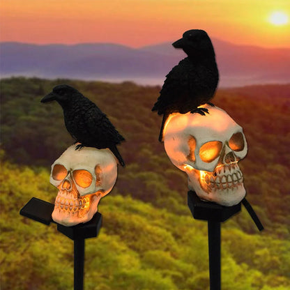 Skorter | Halloween Solar Skull Crow Decorative Lights