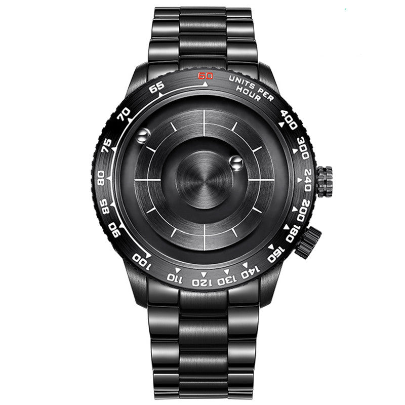 Skorter | Cool Magnetic Levitation Men Watch, with No Mirror Design, Quartz Movement, Steel Strap & Waterproof