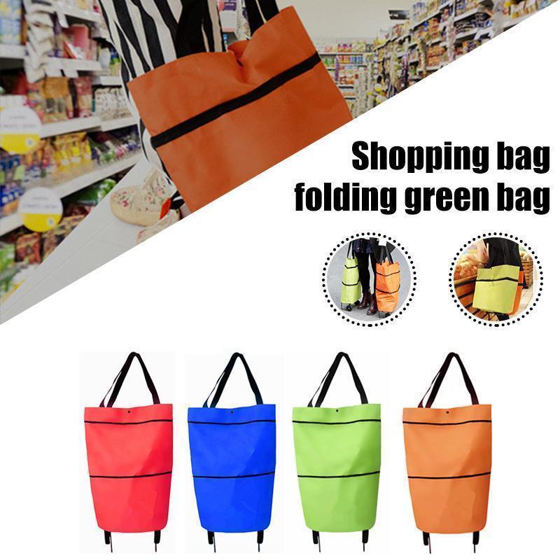 Skorter | 2 In 1 Folding Shopping Cart Tote Bag