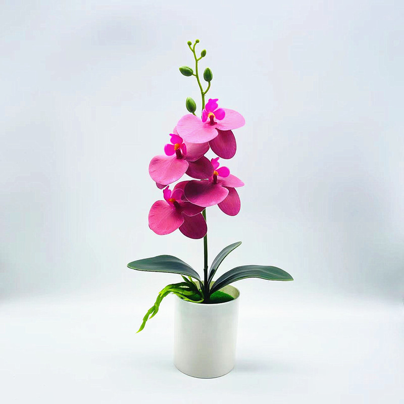 Skorter | Artificial Orchid Flower – Decorative Artificial Plant for Living Room and Table Decoration