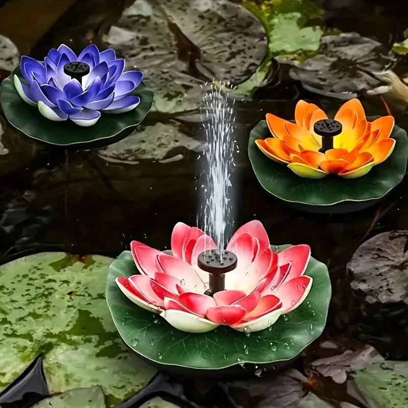 Skorter | Lotus-shaped solar fountain pond decoration