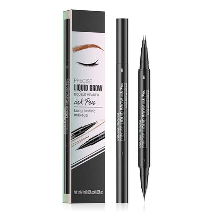 Skorter | 2-in-1 Dual-Ended Eyebrow Pencil with Micro-Fork Tip Applicator and Precise Brush Tip