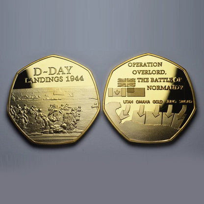 Skorter | D-DAY LANDINGS 1944 24ct Gold Commemorative Coin