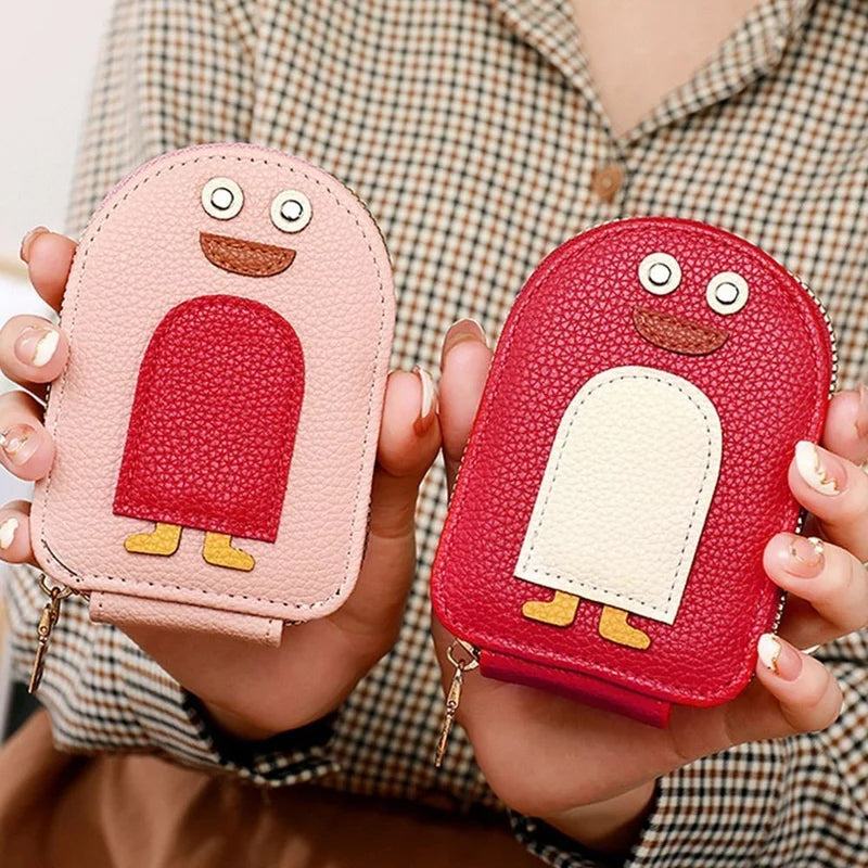 Skorter | Cute Penguins PU Credit Card Coin Purse