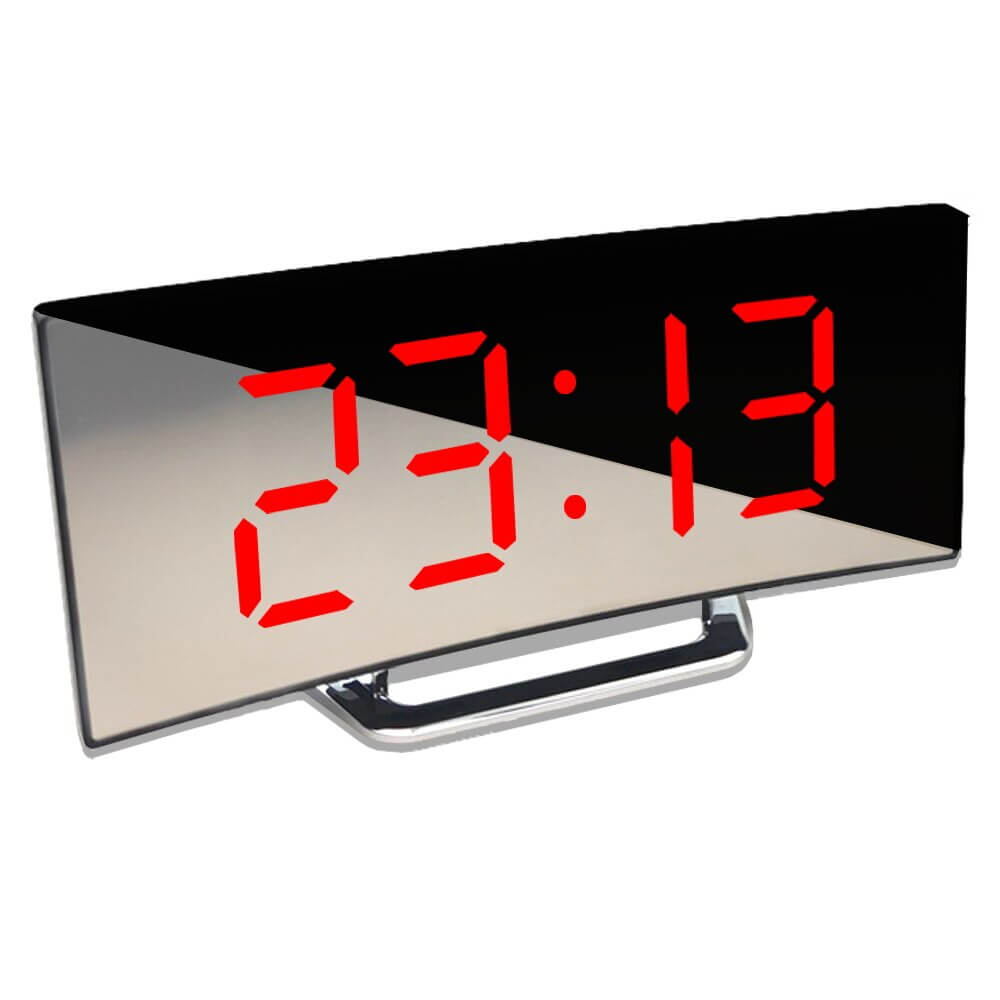 Skorter | Curved LED Digital Alarm Clock - Rass