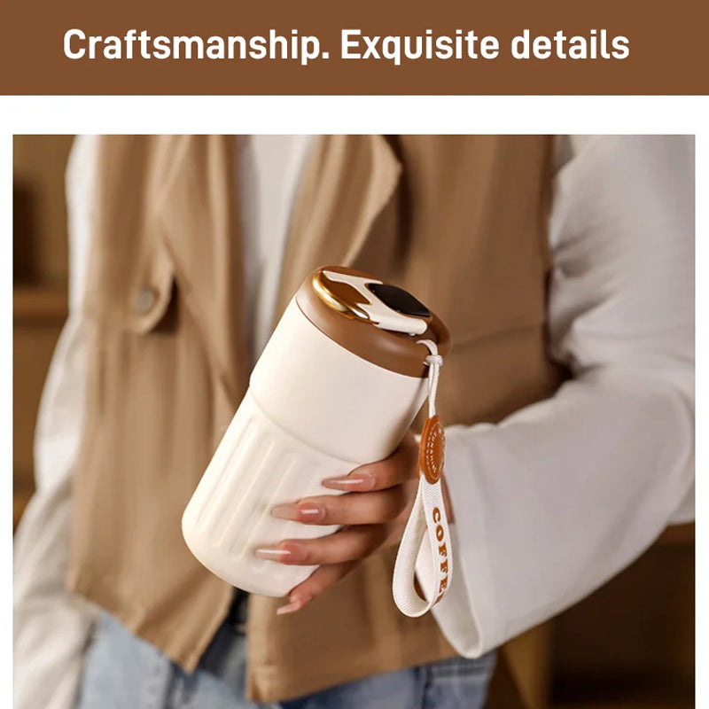 skorter | Coffee thermos bottle with temperature display