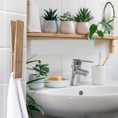 Skorter | Clothespin Bathroom Towel Holder