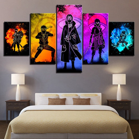 Skorter | 5 piece Naruto Anime - canvas wall art painting