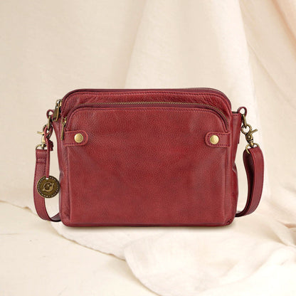 Skorter | Three-Layer-Leather-Crossbody-Shoulder- & Clutch-Bag