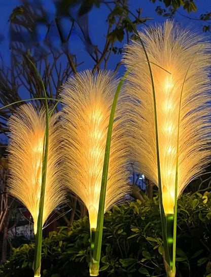 Skorter | Decorative Rattan Garden Lighting – Solar Lamp in Grass Design for Outdoor Use