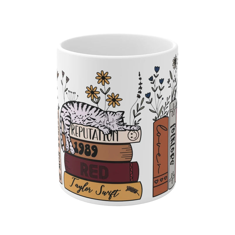 skorter | Floral Music Album Swiftea Mug