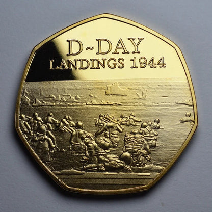 Skorter | D-DAY LANDINGS 1944 24ct Gold Commemorative Coin