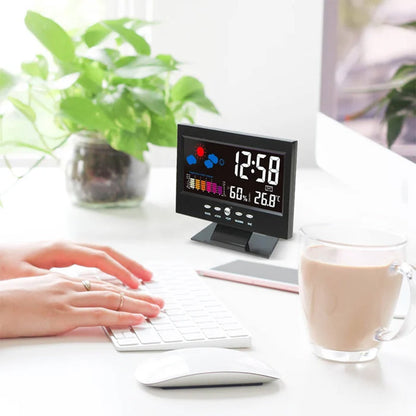 Skorter | LED Alarm Clock with Temperature and Humidity Monitoring
