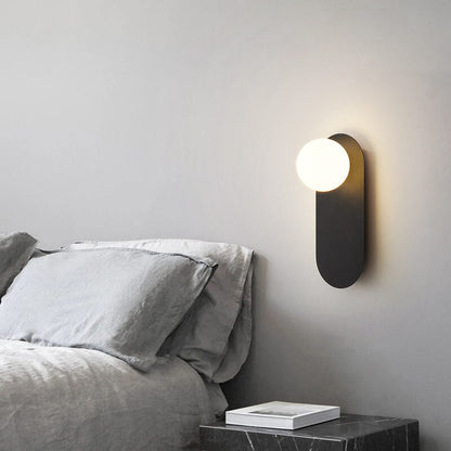 Skorter | Nordic wall lamp with glass ring base, 1-light