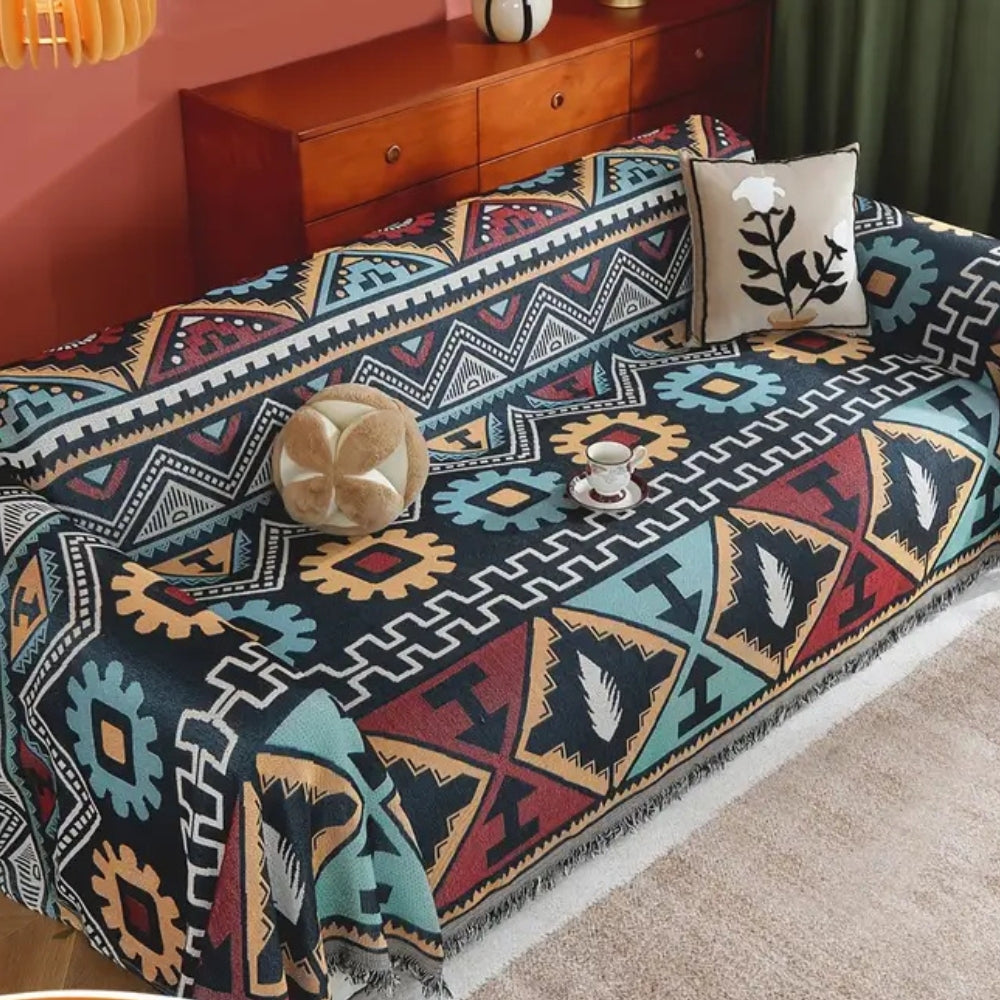 Skorter | Aztec Geometric Pattern Sofa Cover