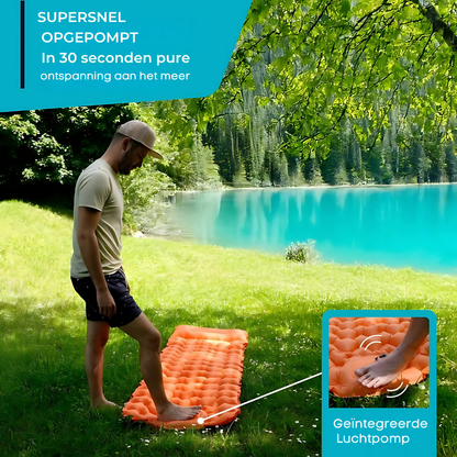 Skorter | AirLite Self-Inflating Sleeping Mat – Lightweight, Compact & 10 cm Thick Comfort