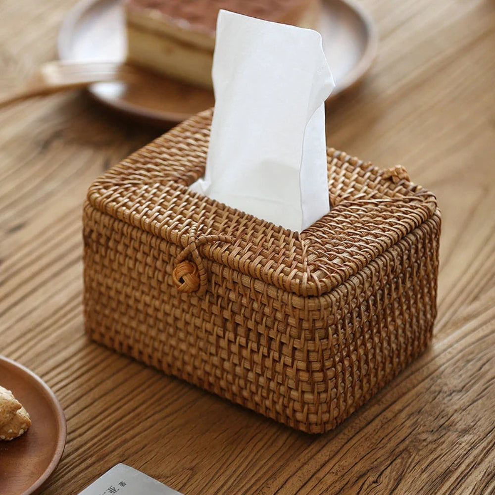 Skorter | Bespoke Rattan Tissue Box