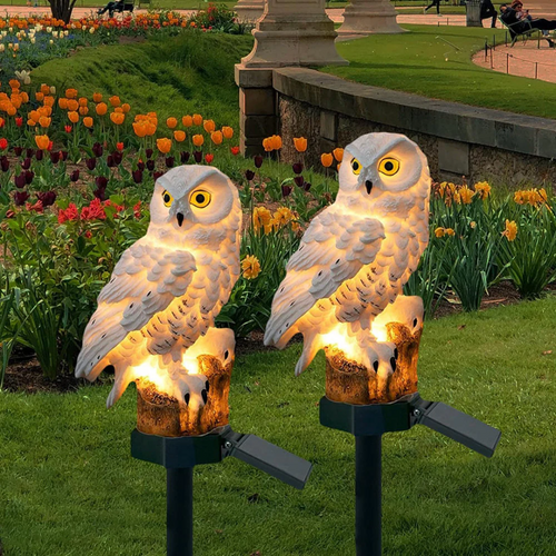 Skorter | Solar Garden Lamps – Owl Design Outdoor Lighting with Solar Energy