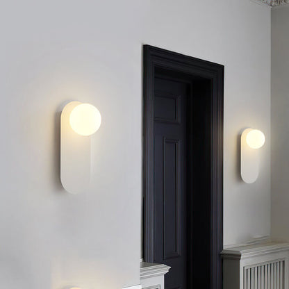 Skorter | Nordic wall lamp with glass ring base, 1-light