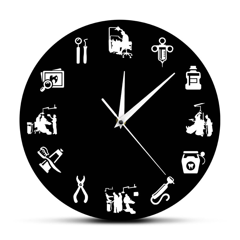 Skorter | Dental-Design Wall Clock - Stylish Clock for Dental Practices