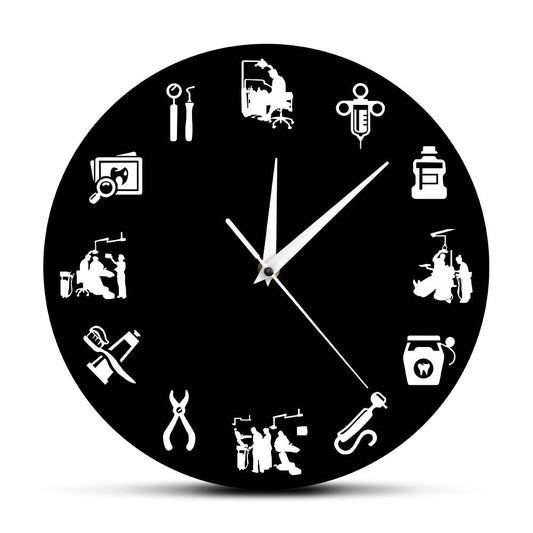 Skorter | Dental-Design Wall Clock - Stylish Clock for Dental Practices