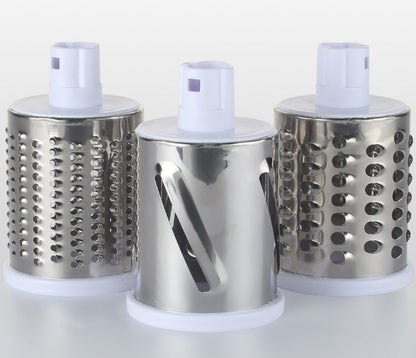 Skorter | 3-in-1 Multifunctional Stainless Steel Rotary Slicer, For Vegetable, Cheese & More
