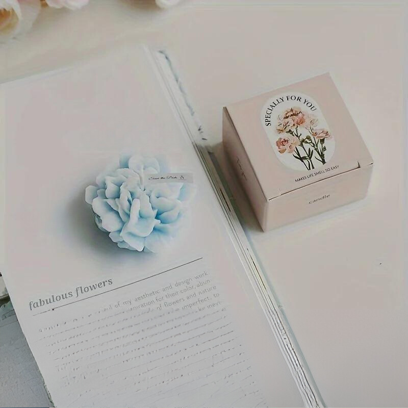 Skorter | 1pc Carnation Scented Candle – Decorative Candle for Mother's Day, Valentine's Day and Christmas