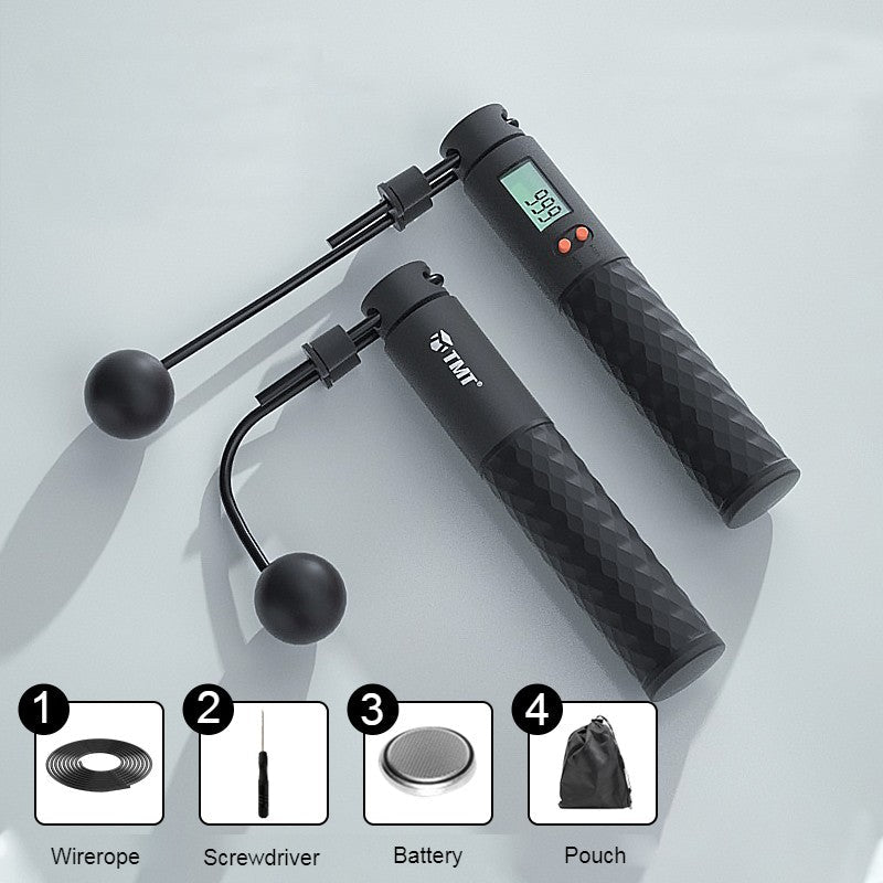 Skorter | 2-in-1 Weighted Smart Digital Jump Rope with Dual-rope Configuration, for Easy Full-body Workout