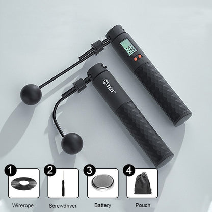 Skorter | 2-in-1 Weighted Smart Digital Jump Rope with Dual-rope Configuration, for Easy Full-body Workout