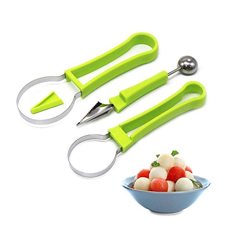 skorter | 4 In 1 Stainless Steel Fruit Melon Baller Scooper Set