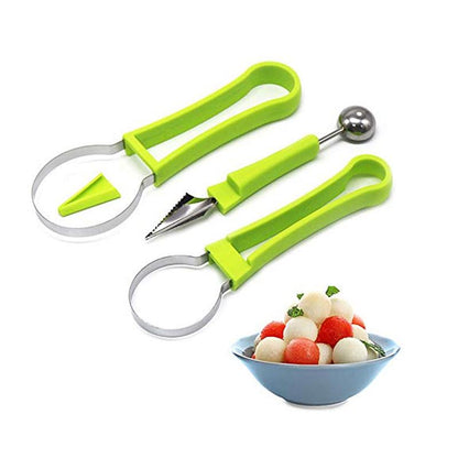 skorter | 4 In 1 Stainless Steel Fruit Melon Baller Scooper Set
