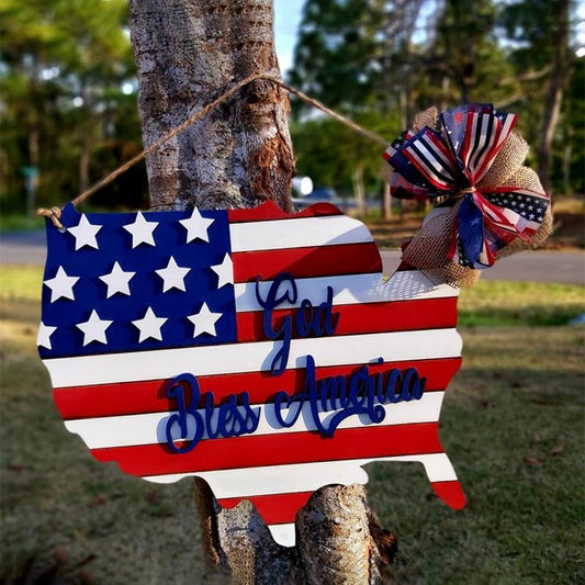 Skorter | America Flag Decorative Sign