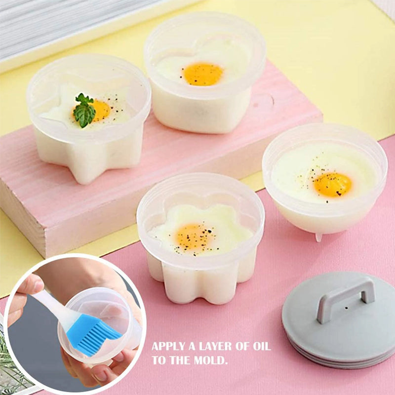 Skorter | Cute Boiled Egg Mold4 PCS/Set With Brush