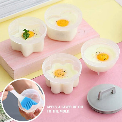 Skorter | Cute Boiled Egg Mold4 PCS/Set With Brush