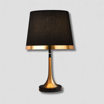 Skorter | GiltGlow – Elegant Gold and Black Retro Table Lamp