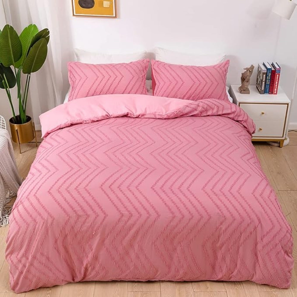 Skorter | Chevron Plush Quilt Cover | 3pcs Set