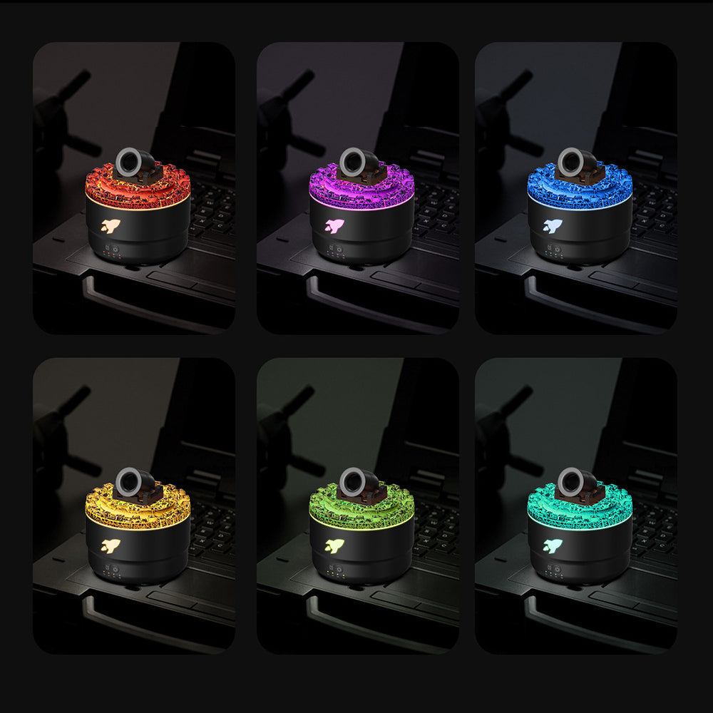 Skorter | Cannon Humidifier Aroma Diffuser Water Mist Night Light Lava Perfect Gift