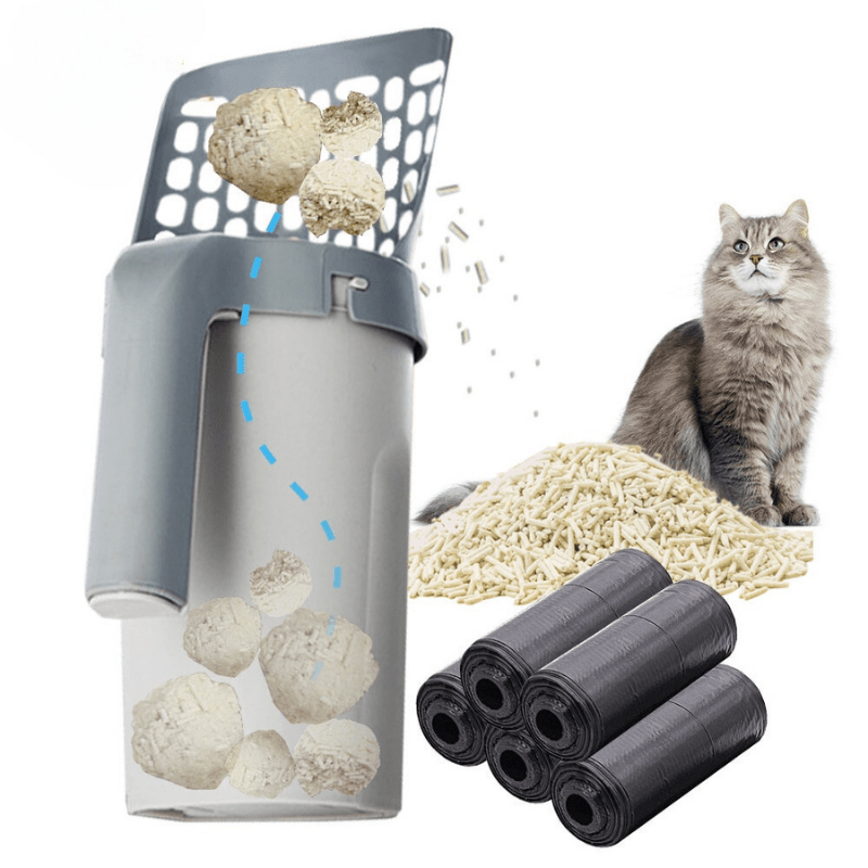 Skorter | EASYSCOOP – Cat scoop with integrated collection container for odor-free cleaning