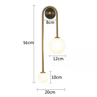 Skorter | AuroraGlass Wall Lamp - Modern LED Lamp for Bedroom and Living Room