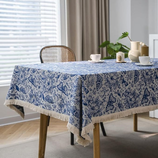 Skorter | Blue Butterfly Garden Tablecloth