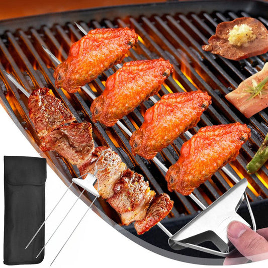 skorter | 3-Way Grill Skewers, Stainless Steel Skewers For Bbq