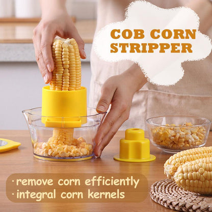 skorter | Cob Corn Stripper with Built-In Measuring Cup and Grater