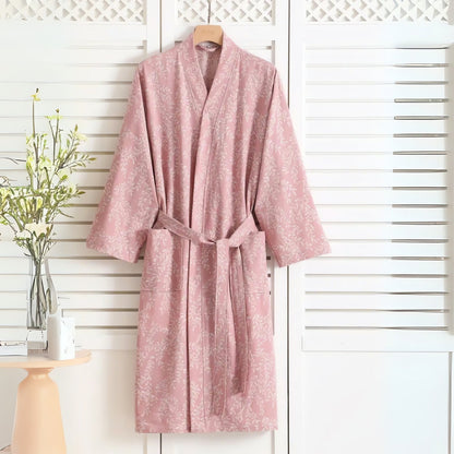 Skorter | Featherlight Jacquard Cotton Bath Robe