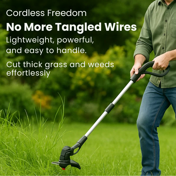 Skorter | Cordless Grass Trimmer with High-Power Battery - Lightweight Lawn Edger for Easy Yard Maintenance