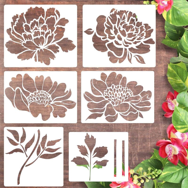 Skorter | DIY Decoration - Garden Fence Large Flower Drawing Templates