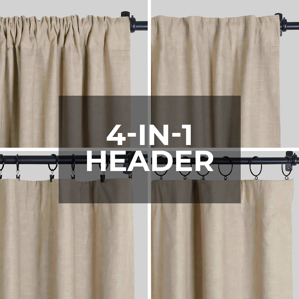 Skorter | Aira - Linen-Cotton Curtain with Soft Fabric
