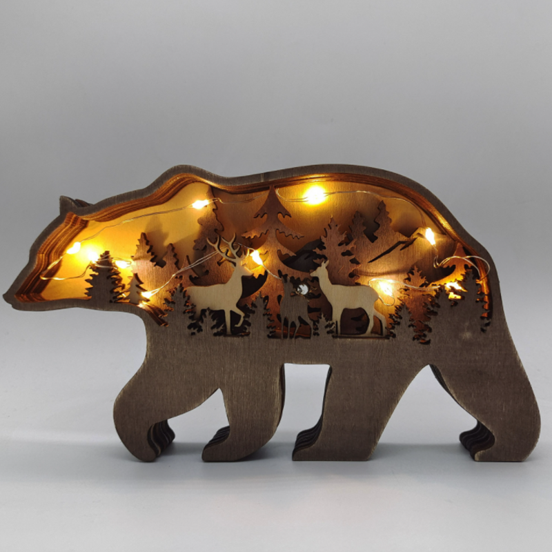 skorter | 3d Creative Wood Animal Carving Craft Gift