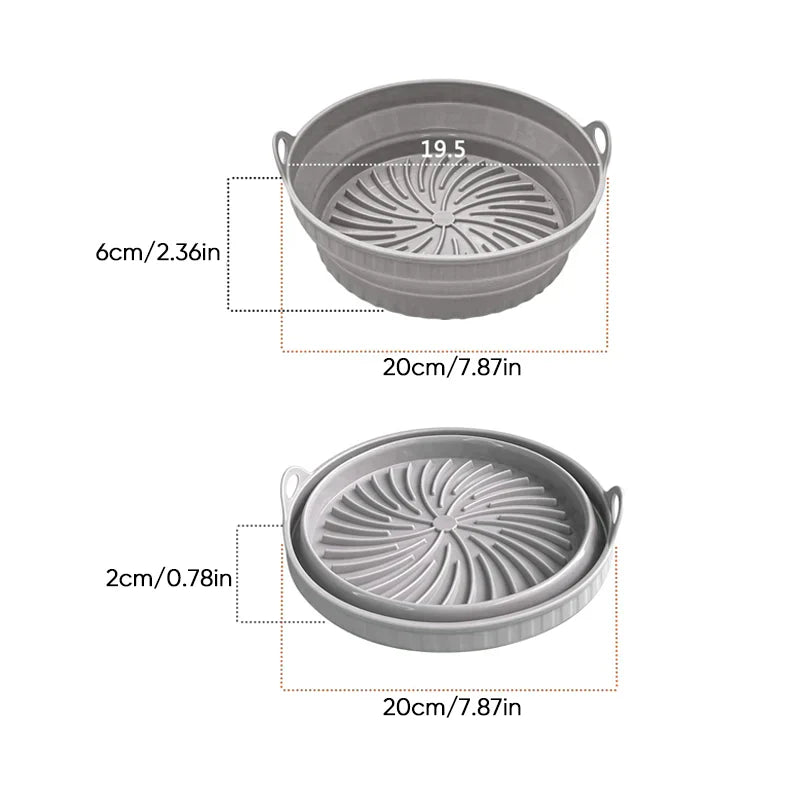 skorter | Air Fryer Silicone Grill Pan Reusable Baking Mold