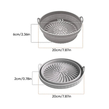 skorter | Air Fryer Silicone Grill Pan Reusable Baking Mold