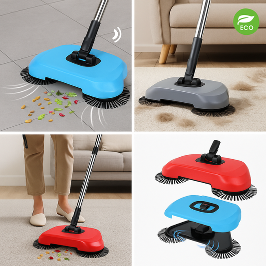 Skorter | 2-in-1 Vacuum Broom | Cordless, Eco-Friendly & Suitable for Tiles, Wood, and Carpets